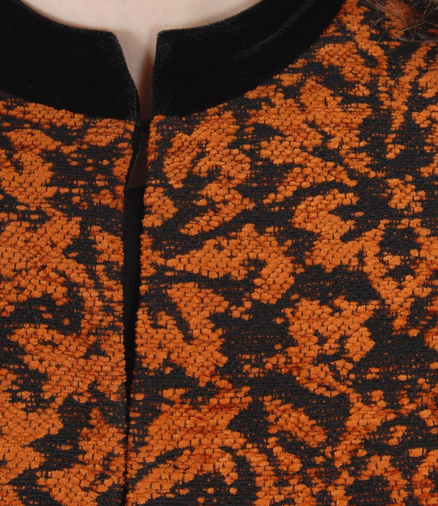 Sacou elegant brocat cu catifea