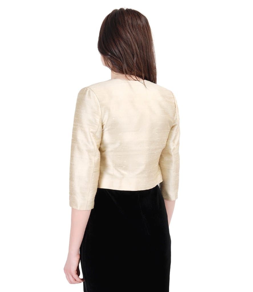 Bolero elegant din tafta de matase cu cristale