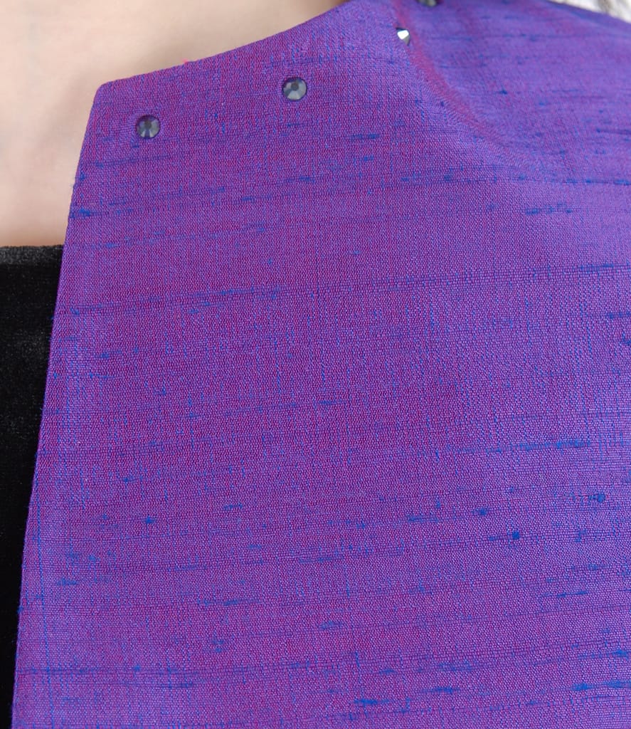 Bolero elegant din tafta de matase cu cristale