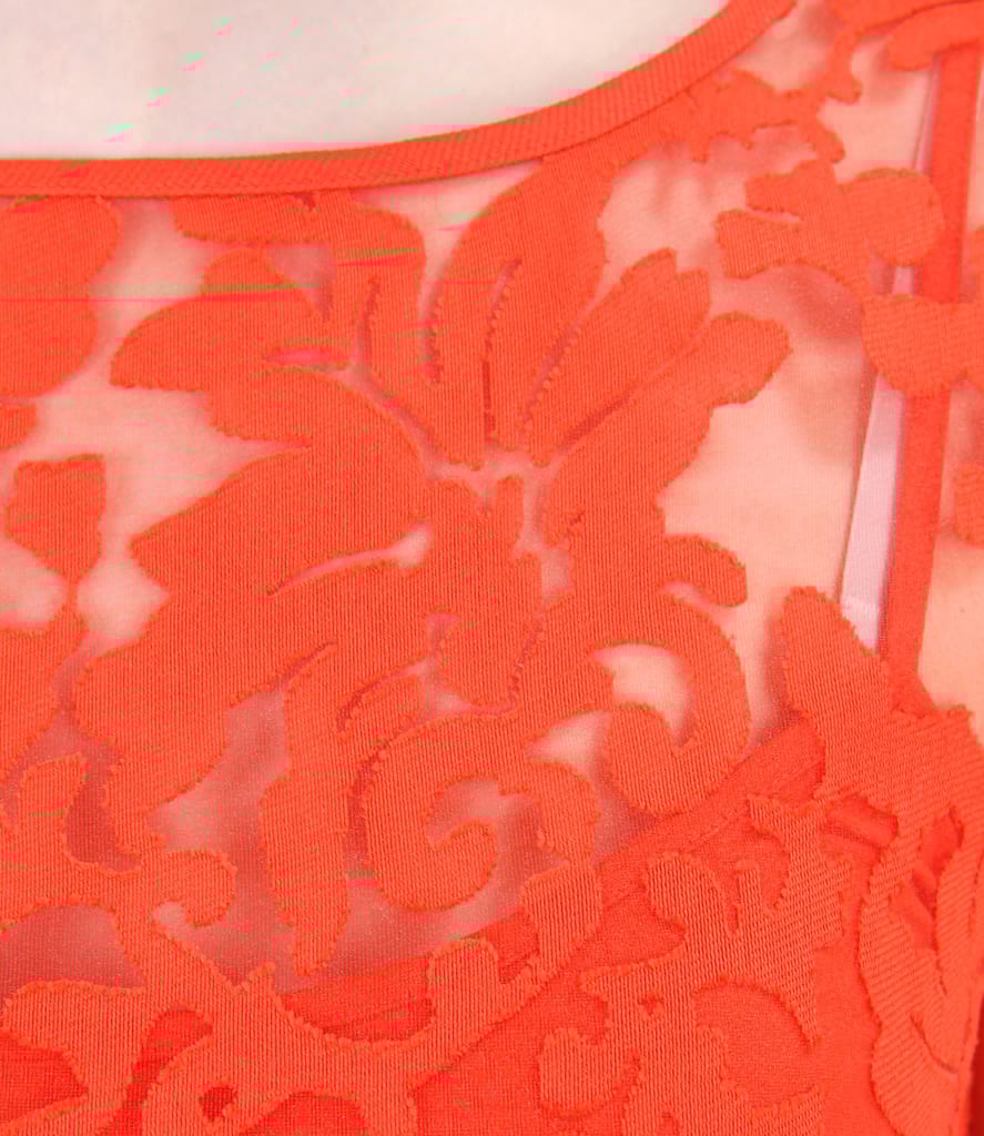 Rochie din organza brocata cu motive de viscoza si in