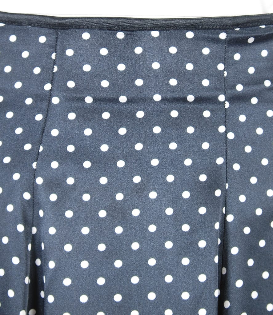 Fusta evazata din saten imprimat