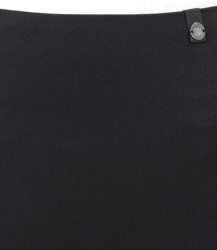 Fusta office elastica cu slit cu fermoar