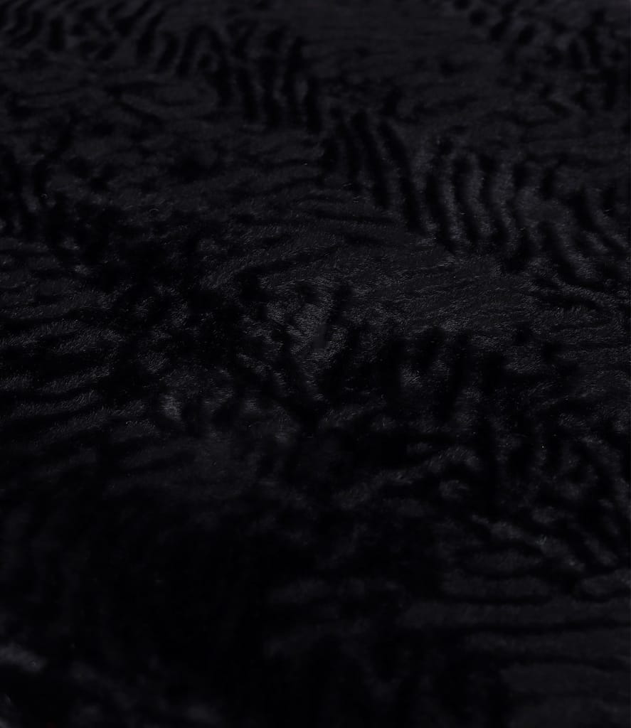 Sacou din blana ecologica cu structura tip astrahan