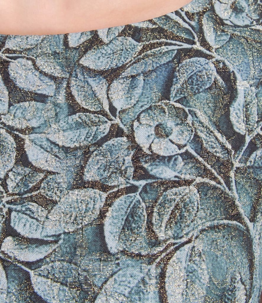 Rochie eleganta din brocart elastic cu fir de efect auriu