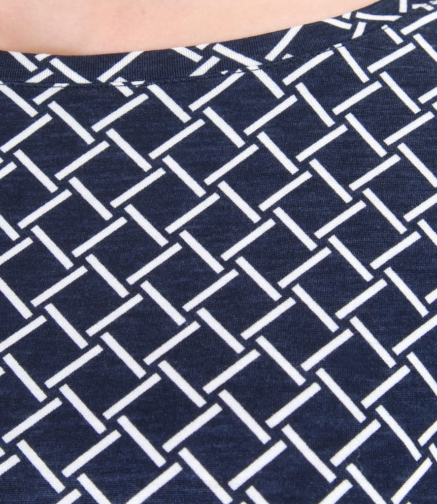 Bluza eleganta din jerse imprimat cu dungi