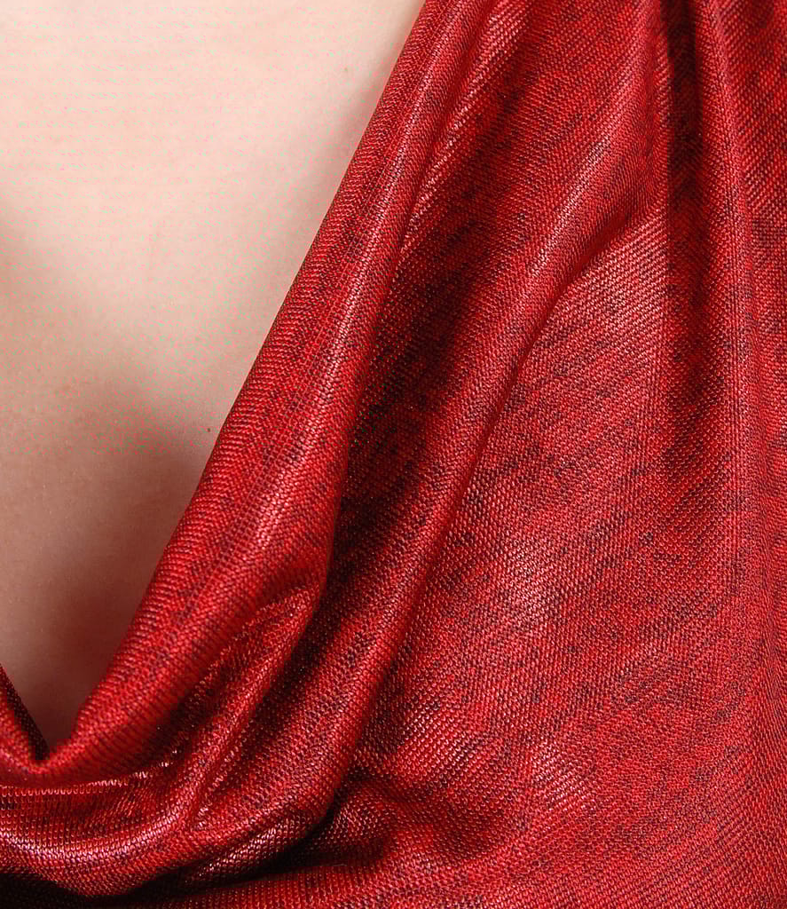 Bluza din jerse elastic cu falduri