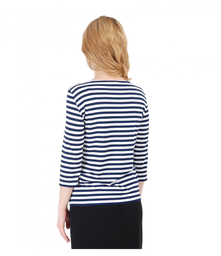 Bluza din jerse elastic cu aplicatie de cristale