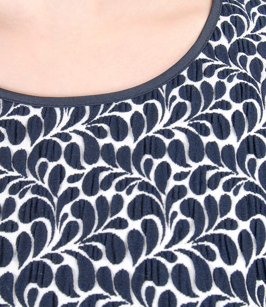 Rochie eleganta din bumbac elastic gofrat