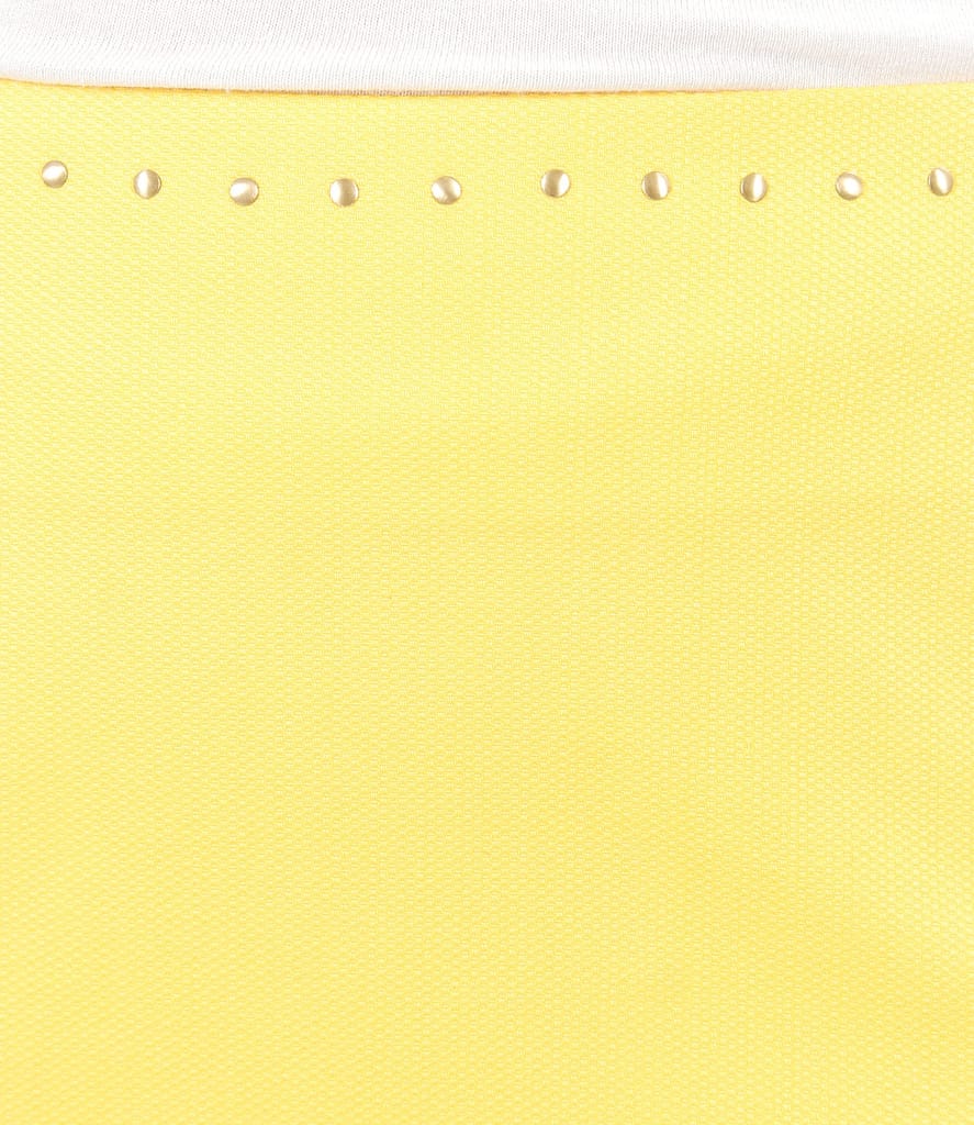 Fusta creion din bumbac texturat cu franjuri