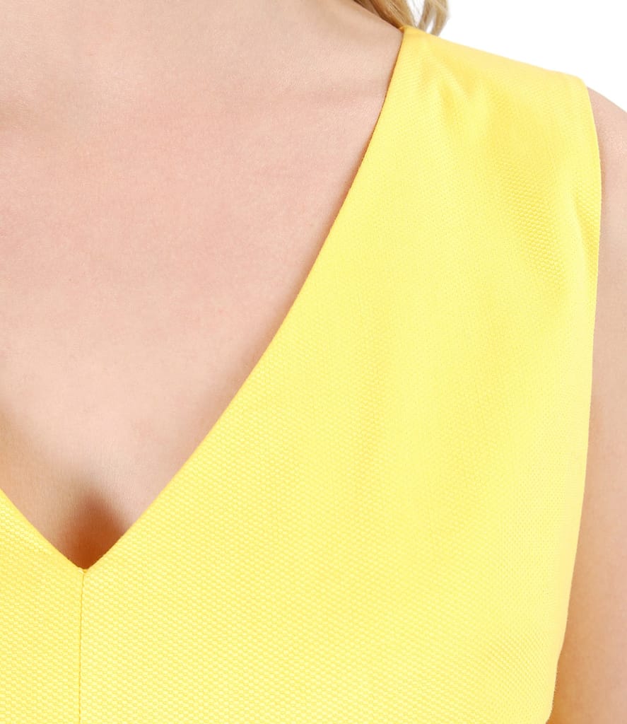 Rochie din bumbac texturat cu buzunare