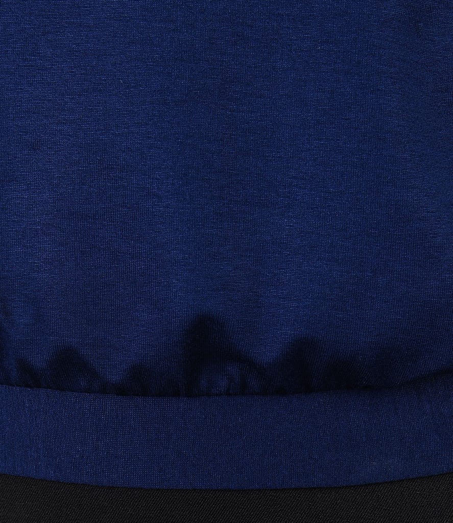 Bluza din jerse elastic cu decolteu in V