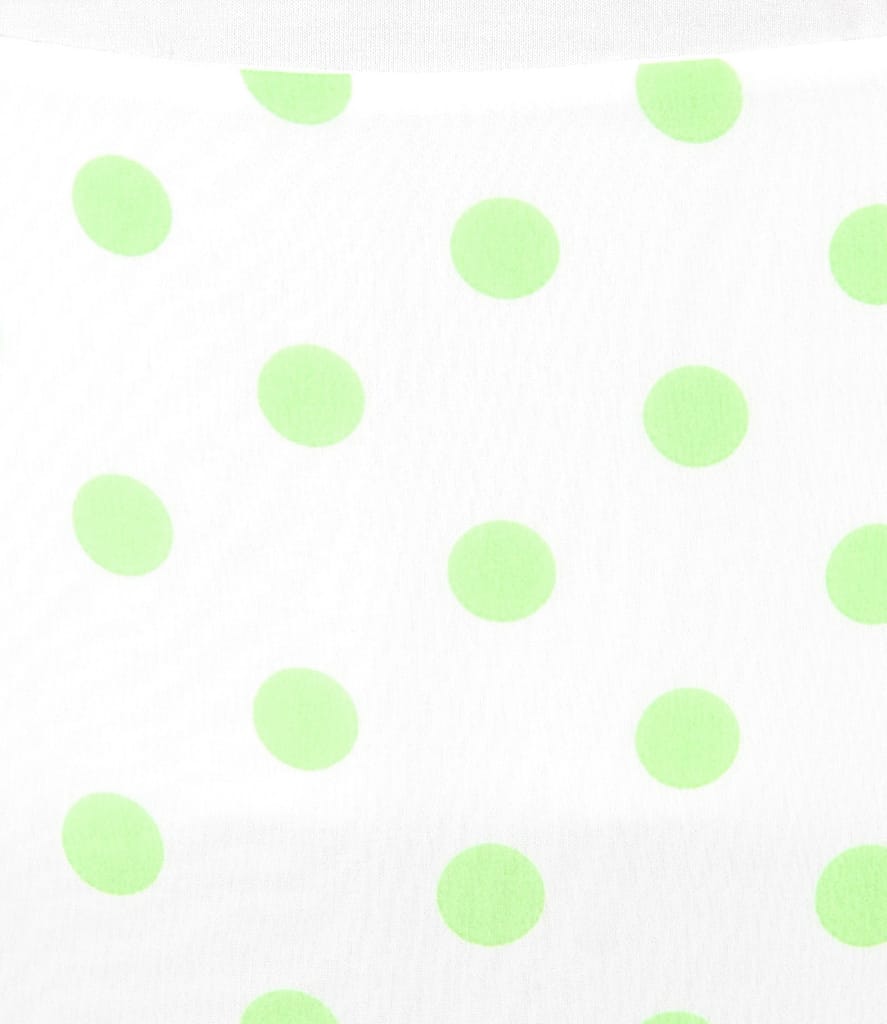 Fusta evazata din voal imprimat cu buline