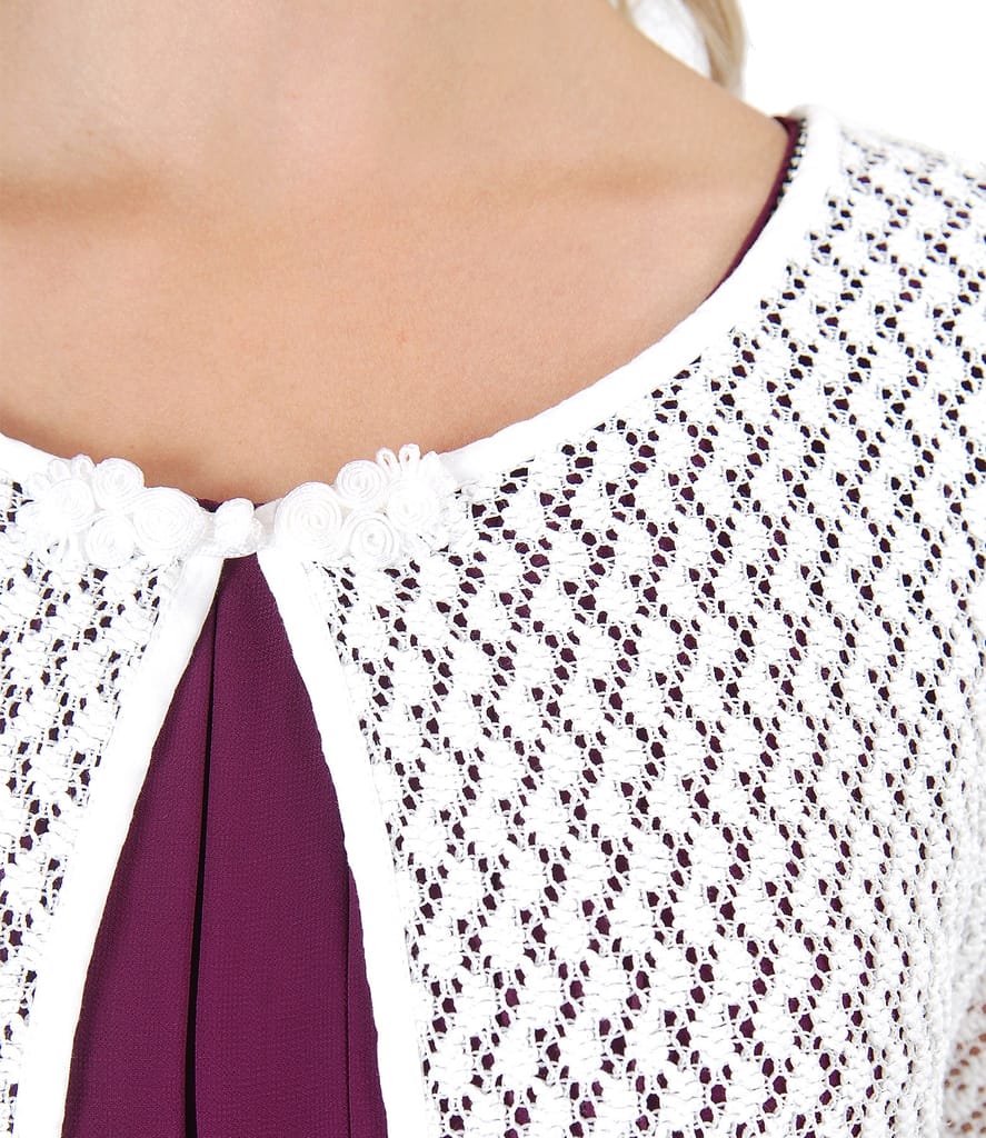 Bolero din dantela cu bumbac