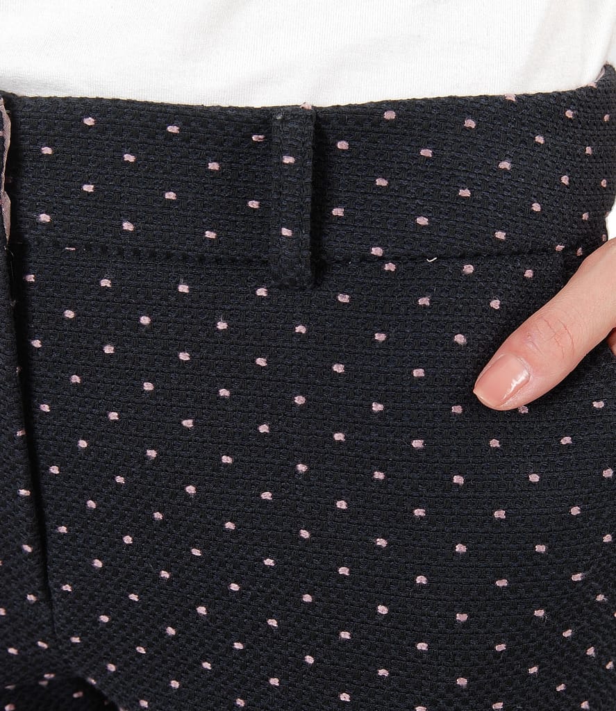 Pantaloni cu bumbac imprimat cu picouri