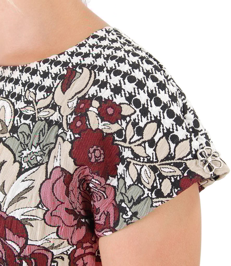 Rochie din jerse elastic brocat