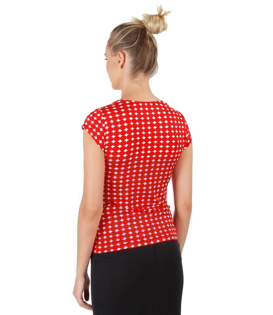 Bluza din jerse elastic cu falduri