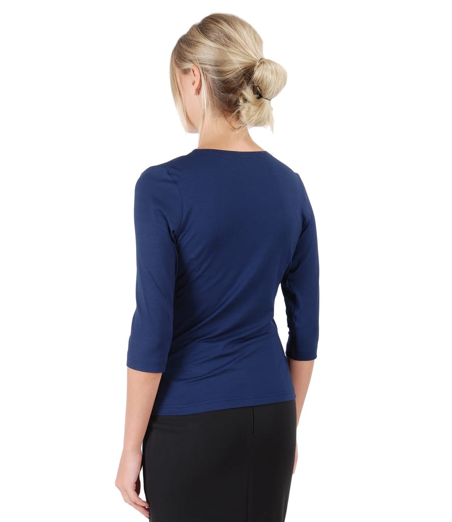 Bluza din jerse uni cu banda de rips pe lateral