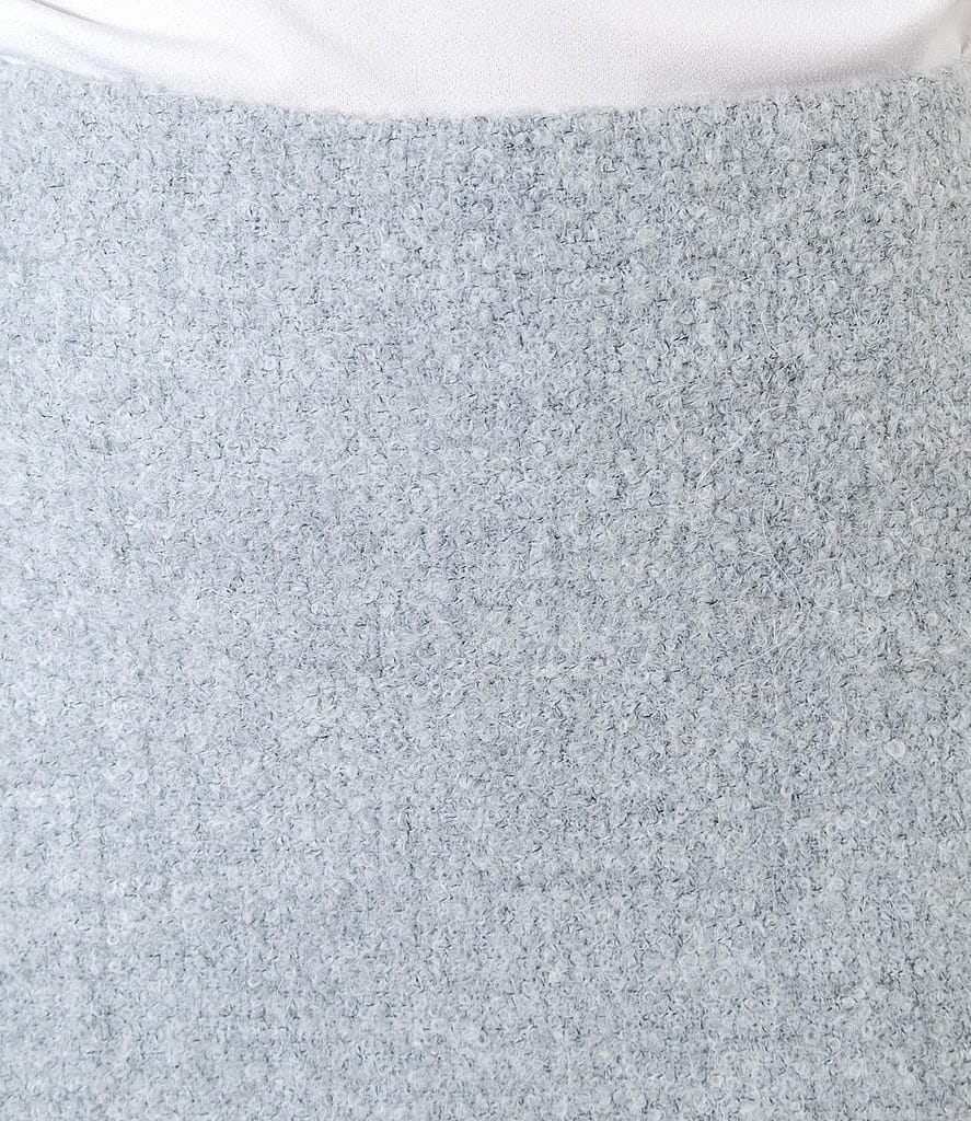 Fusta din bucle cu lana si alpaca cu garnitura