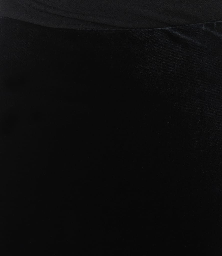 Fusta lunga din catifea elastica