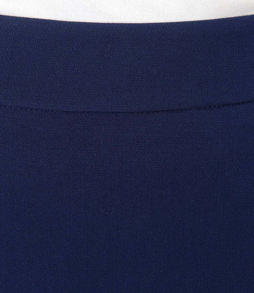 Fusta office din stofa elastica