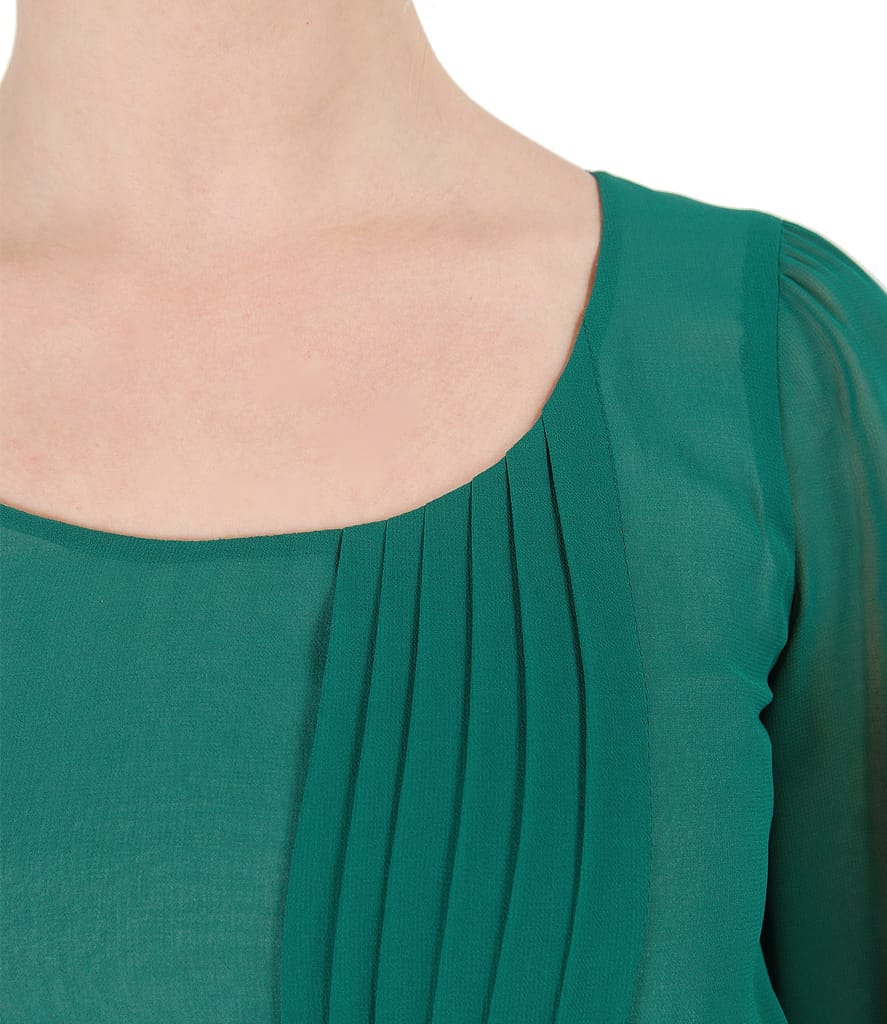 Rochie de seara din voal si aplicatie de cristale  pe cordon