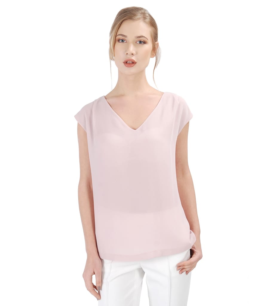 Bluza eleganta cu fata din voal