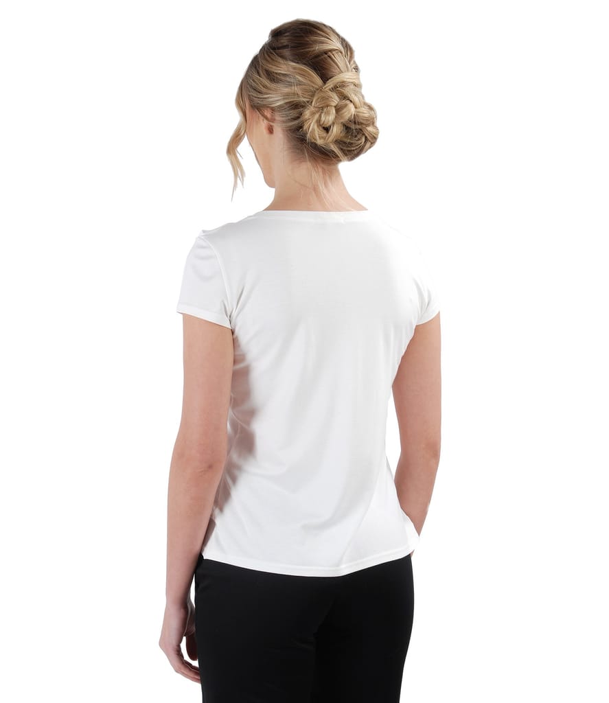 Bluza din jerse elastic cu insertii din voal