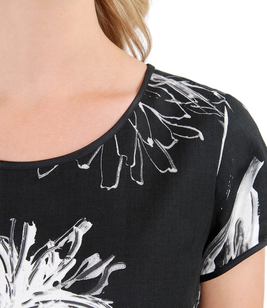 Rochie din bumbac imprimat cu motive florale