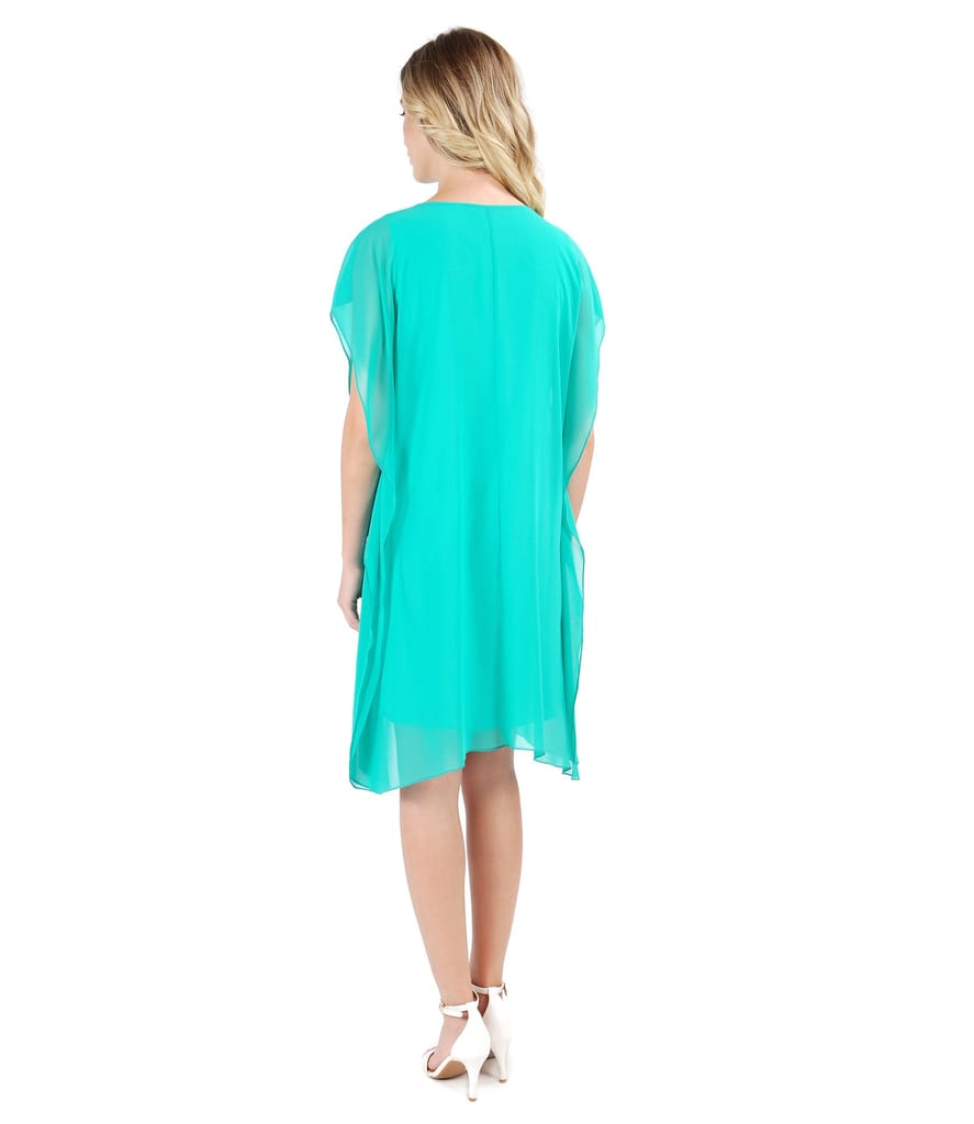 Rochie fluture din voal uni