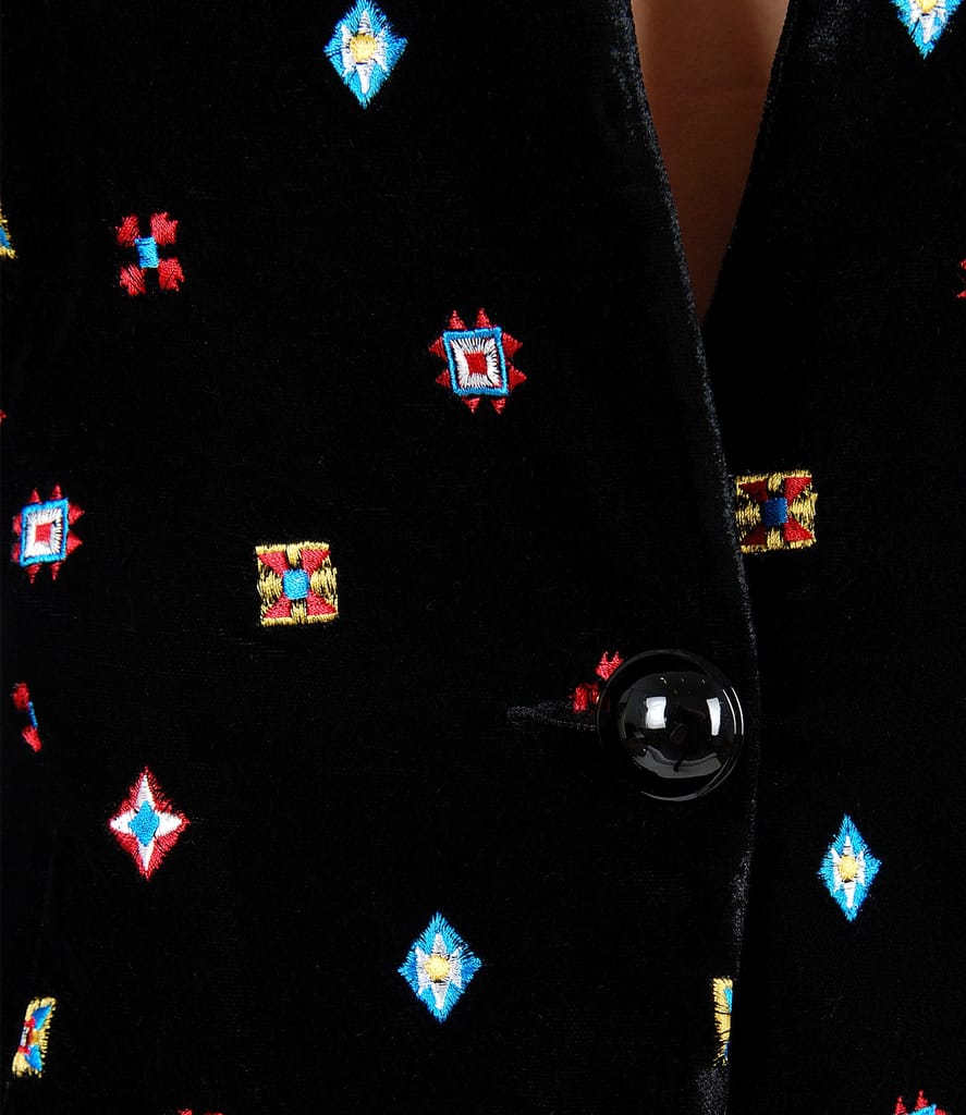 Sacou din catifea brodata