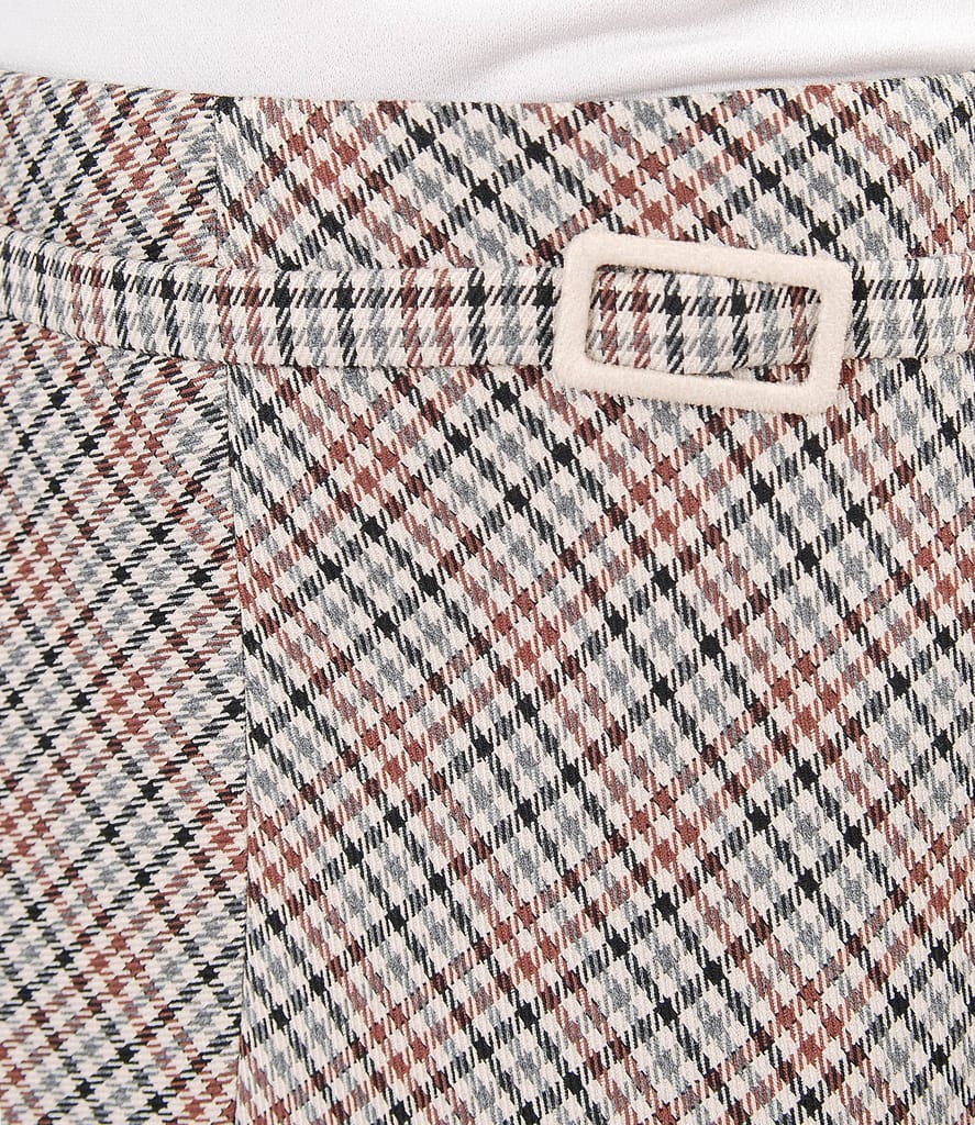 Fusta in carouri cu 4 clini si catarama