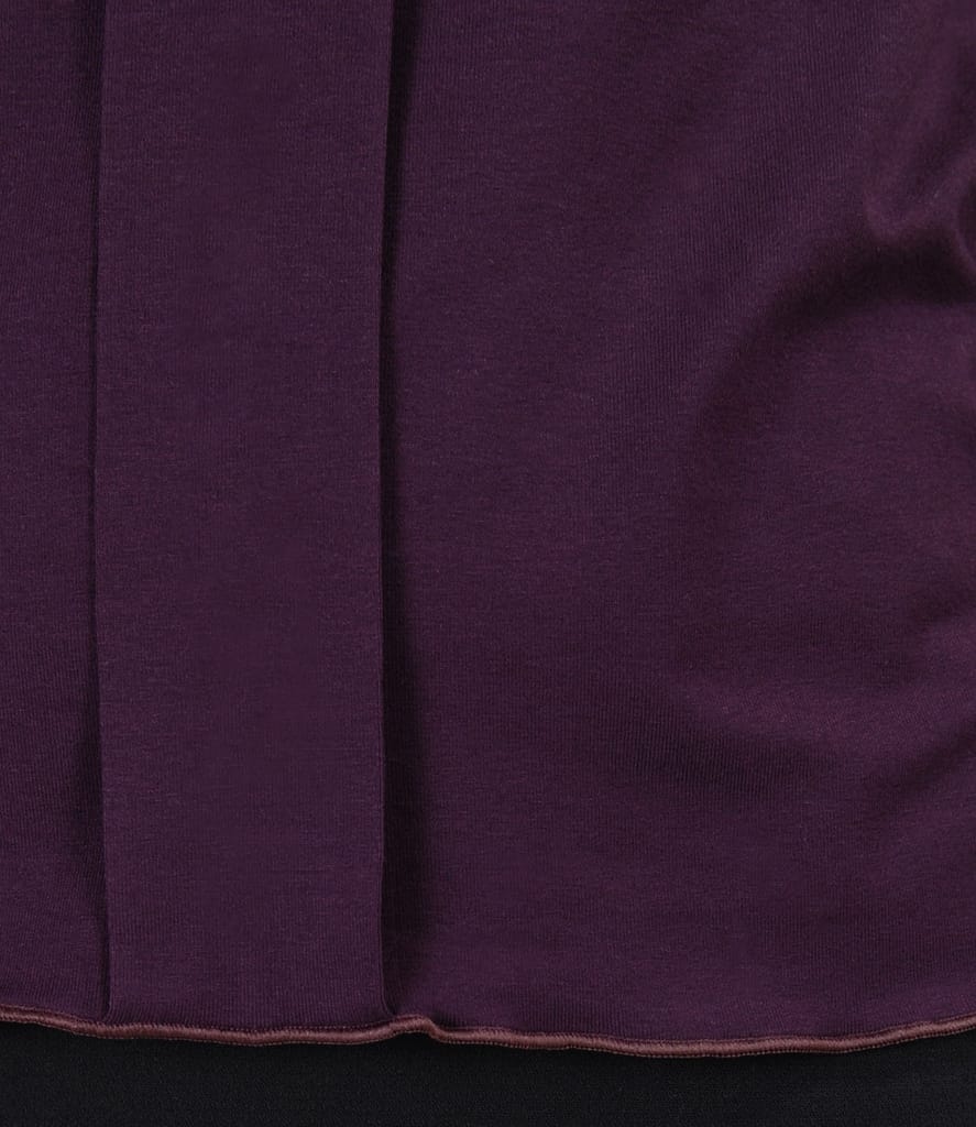 Bluza din jerse elastic cu fald si aplicatie de cristale