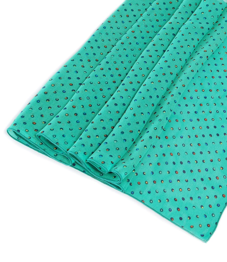 Esarfa din voal imprimat cu picouri