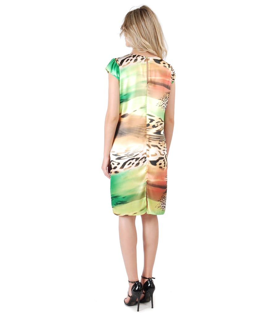 Rochie eleganta cu animal print