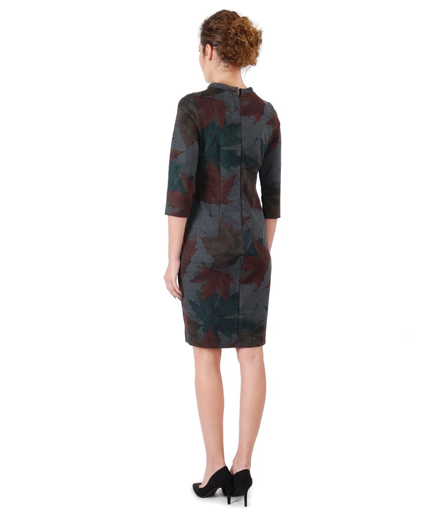 Rochie midi din jerse gros elastic