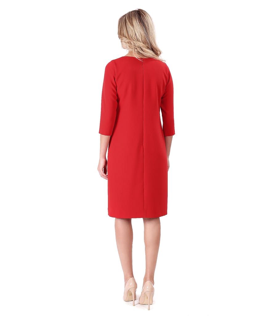 Rochie eleganta cu brosa detasabila