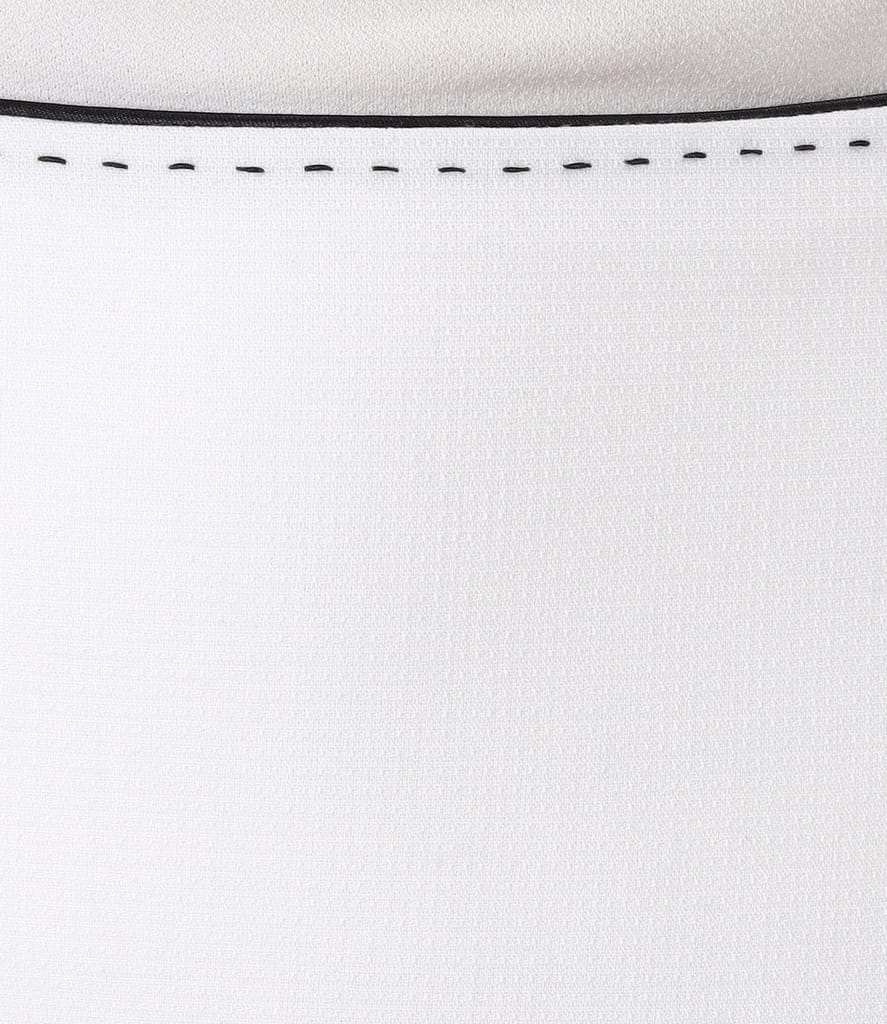 Fusta office cu cusatura contrast in talie