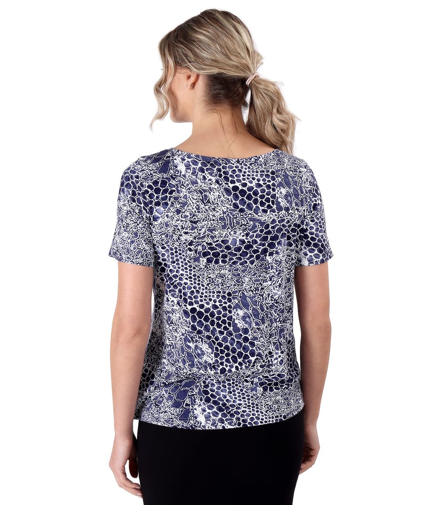 Bluza din jerse elastic cu print leopard 3d