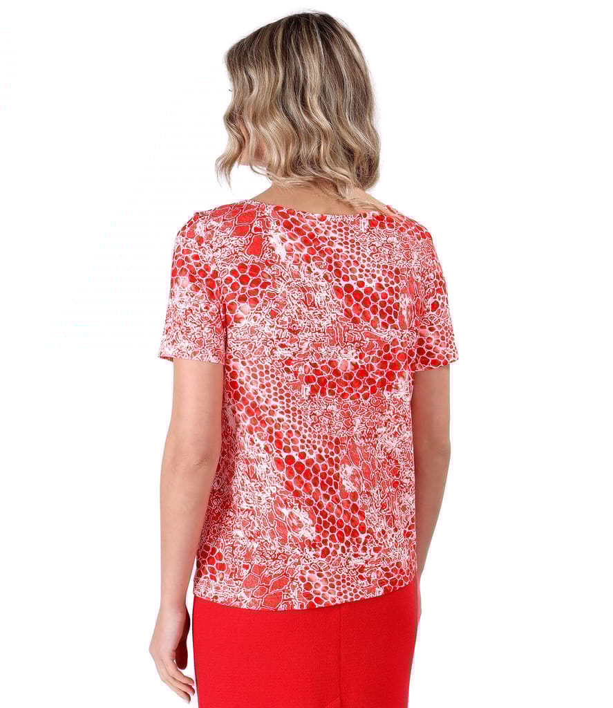 Bluza din jerse elastic cu print leopard 3d