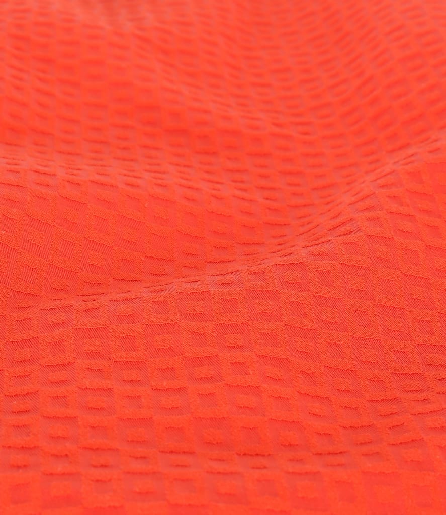 Rochie midi din bumbac texturat cu accesoriu