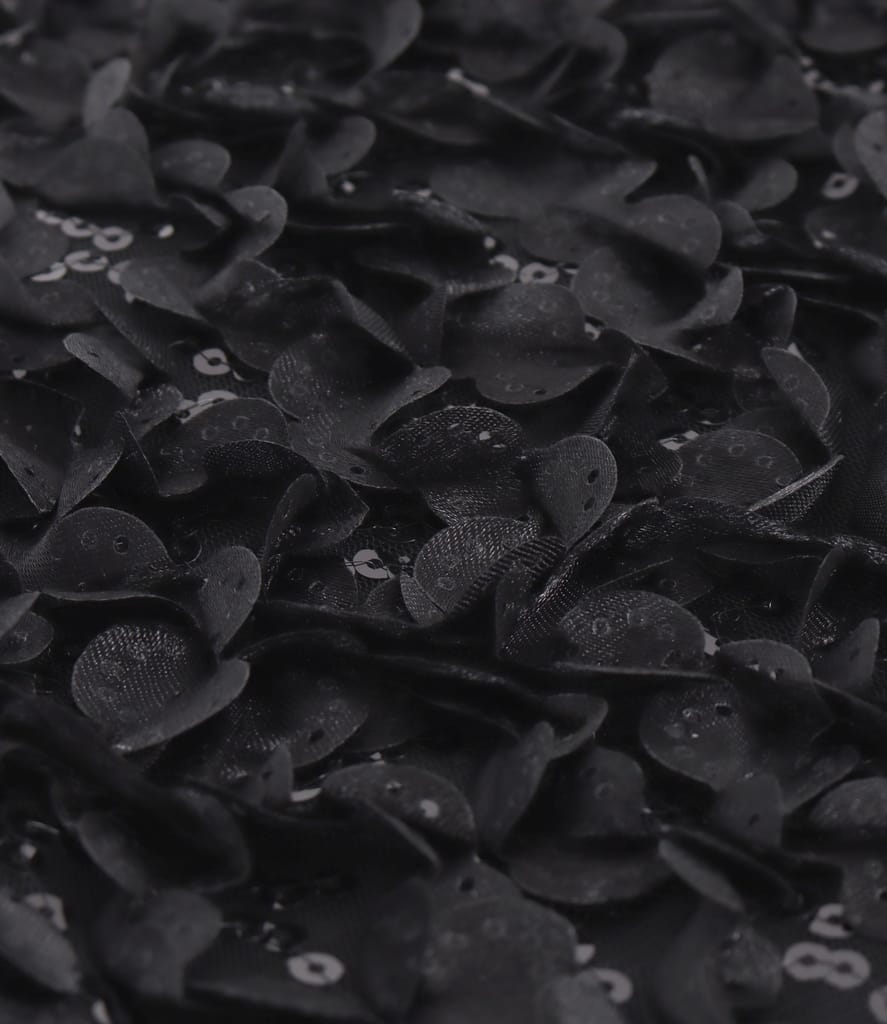 Rochie cu corset din dantela cu flori si paiete