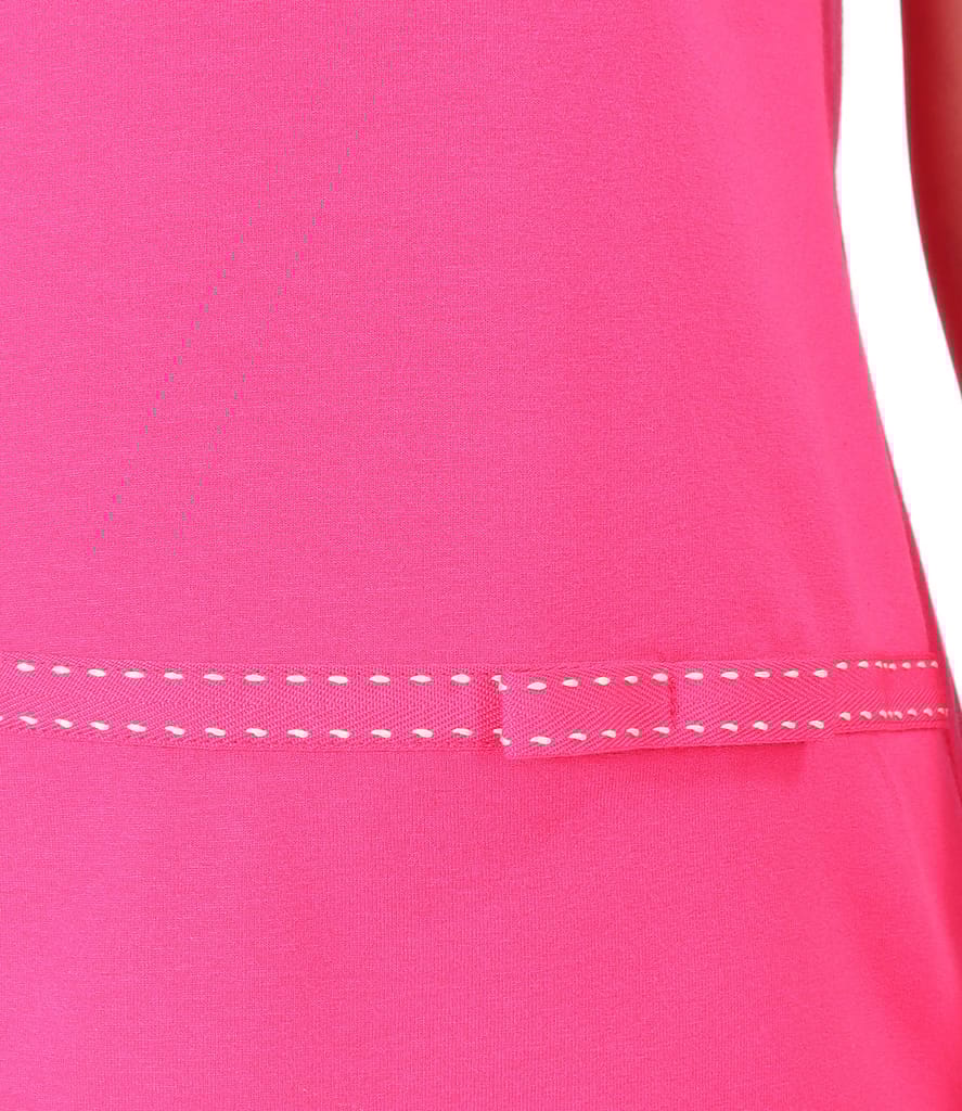 Bluza din jerse elastic cu funda din rips