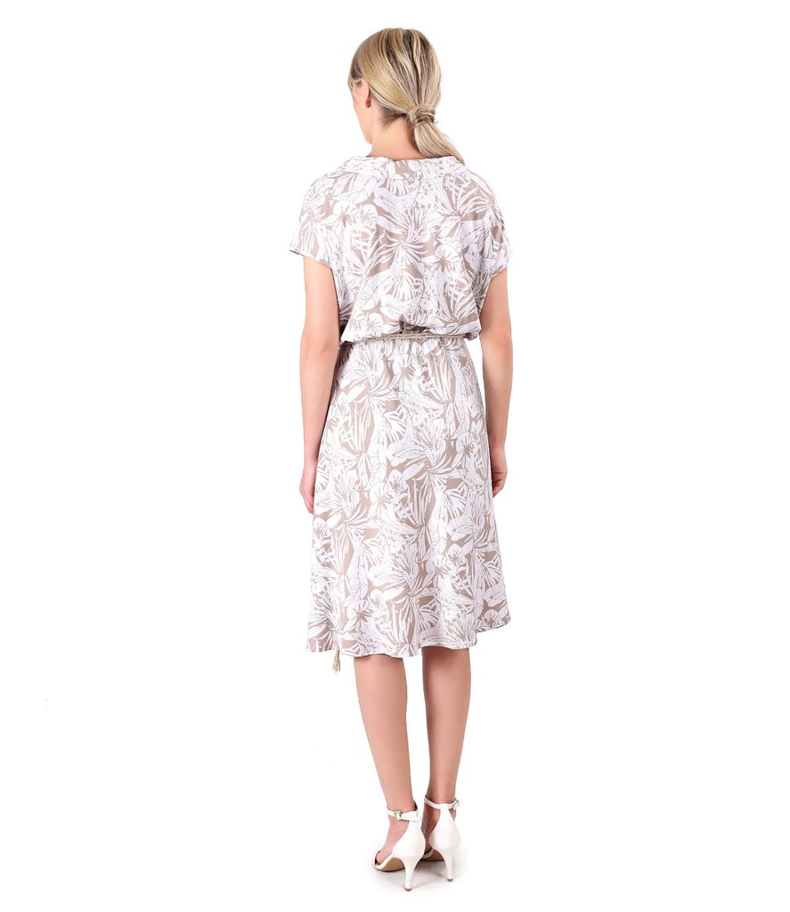 Rochie lejera din viscoza elastica cu cordon din sfoara