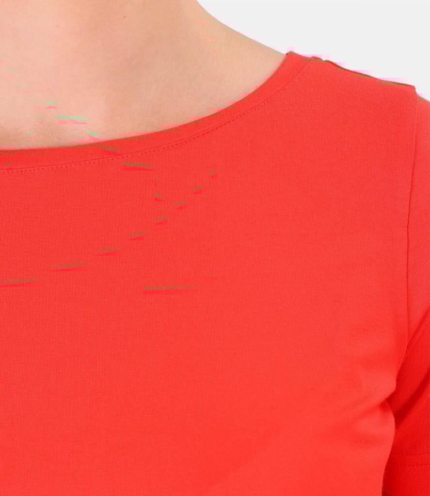 Bluza din jerse elastic cu funda din rips