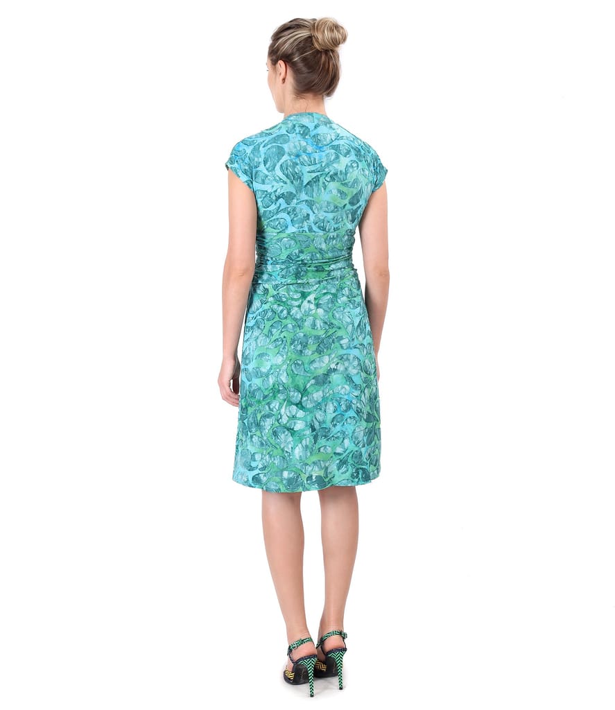 Rochie din jerse elastic cu model tesut in relief