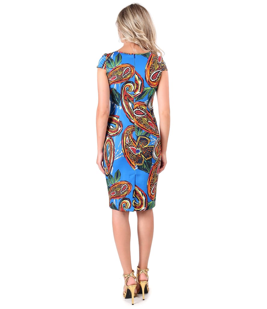 Rochie din bumbac imprimat cu motive florale