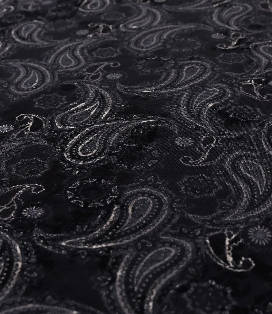 Bluza din jerse elatic gros imprimat cu motive paisley