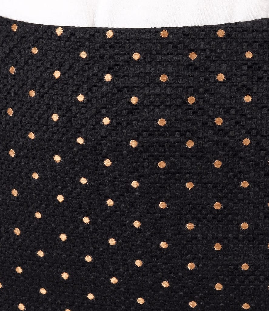 Fusta office din bumbac gros brocat