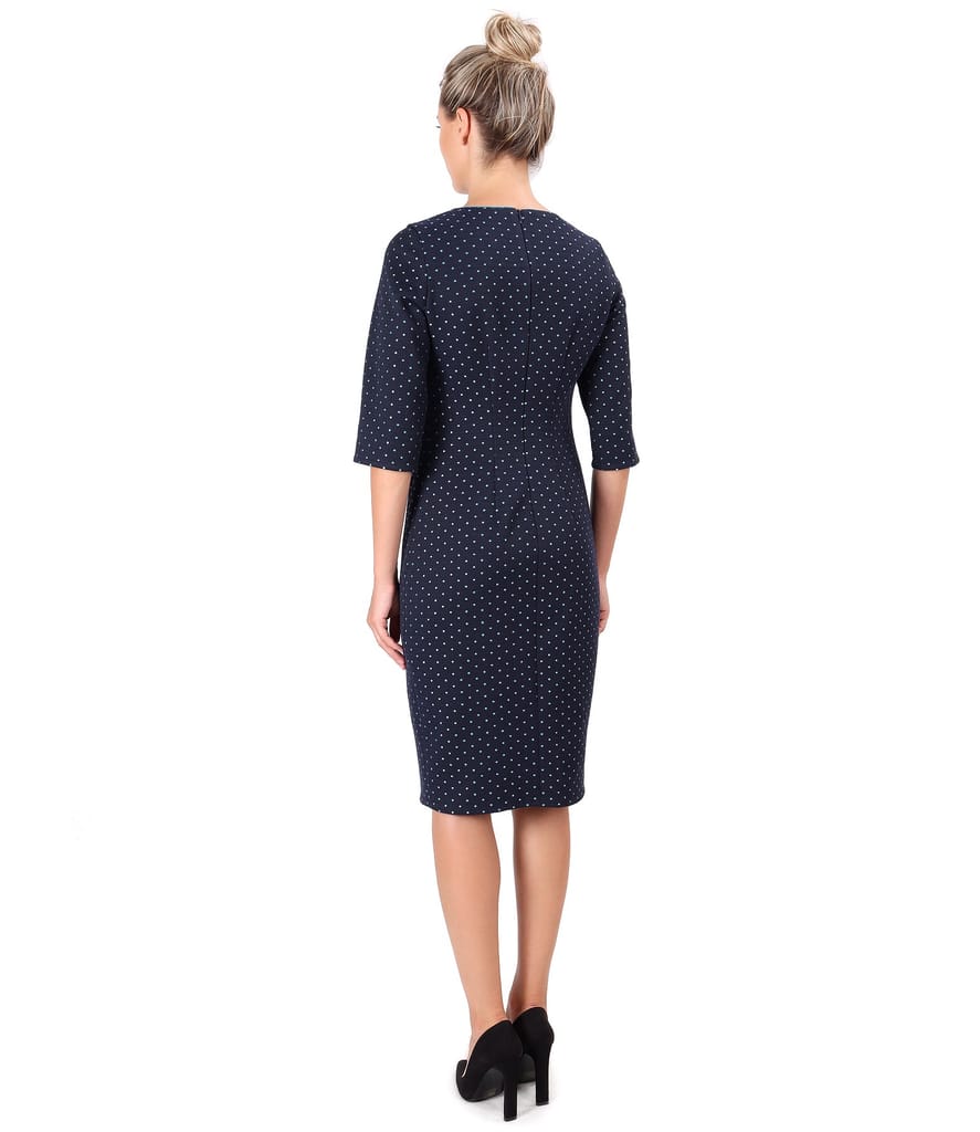 Rochie din bumbac gros brocat cu aplicatie de cristale