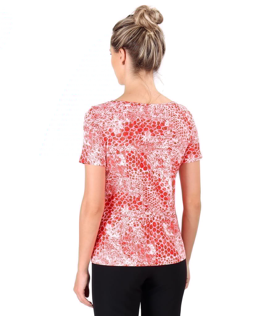 Tricou din jerse elastic cu print leopard 3d